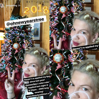 Tori Spelling LOVES Oh! New Year's Tree